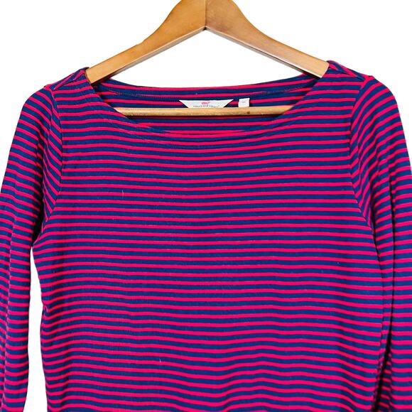 Vineyard Vines Stripe Knit Top Pullover Scoop Neck Long Sleeve - M - Picture 7 of 10